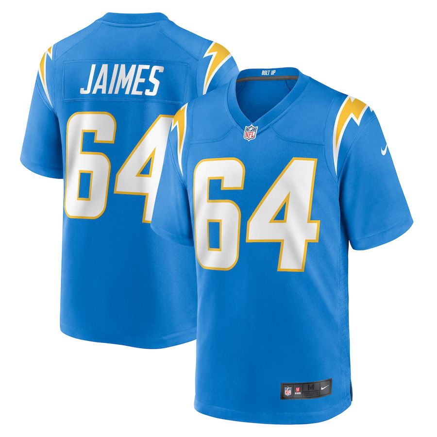 Men Los Angeles Chargers #64 Brenden Jaimes Nike Powder Blue Game NFL Jersey